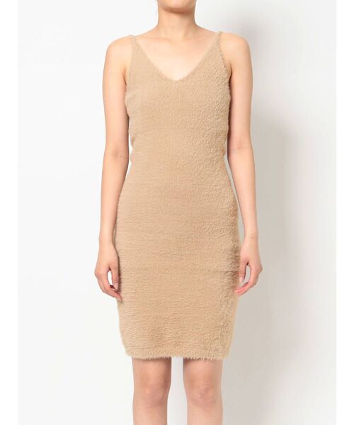 RESEXXY（リゼクシー）の「ミニシャギーワンピース【セットアップ着用可能】（ワンピース・レディース・ブラック/ワイン/ベージュ・FREE）」の13枚目の写真