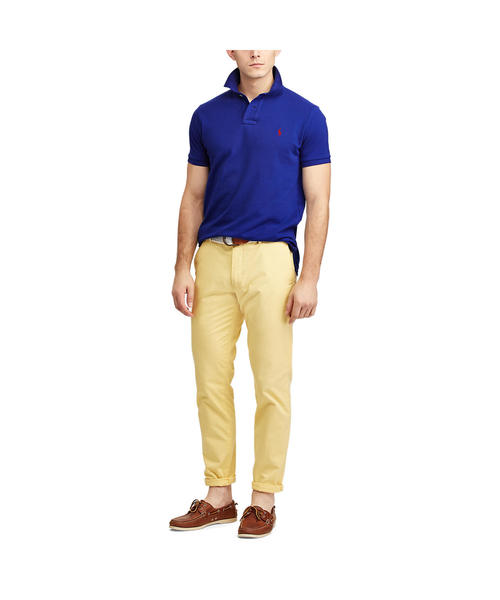POLO RALPH LAUREN(ポロ ラルフ ローレン)の「アイコニック メッシュ ポロシャツ(ポロシャツ・メンズ・ブルー・SMALL/MEDIUM/LARGE/X-SMALL/XX-LARGE/X-LARGE)」の2枚目の写真