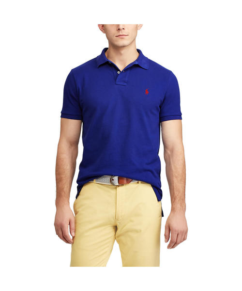 POLO RALPH LAUREN(ポロ ラルフ ローレン)の「アイコニック メッシュ ポロシャツ(ポロシャツ・メンズ・ブルー・SMALL/MEDIUM/LARGE/X-SMALL/XX-LARGE/X-LARGE)」の3枚目の写真