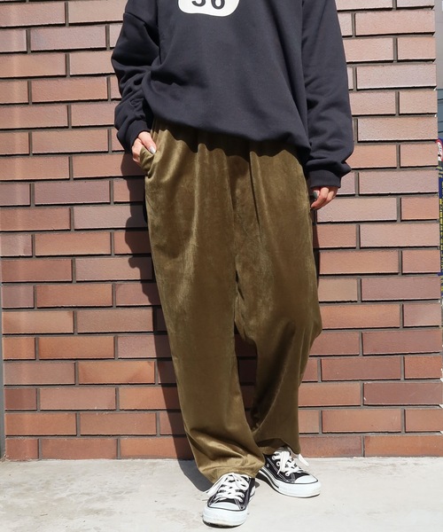 Riberry（リベリー）の「コーデュロイイージーパンツ（その他パンツ・レディース・ブラック/ブルー/グリーン/アイボリー/ダークオレンジ・MEDIUM）」の4枚目の写真