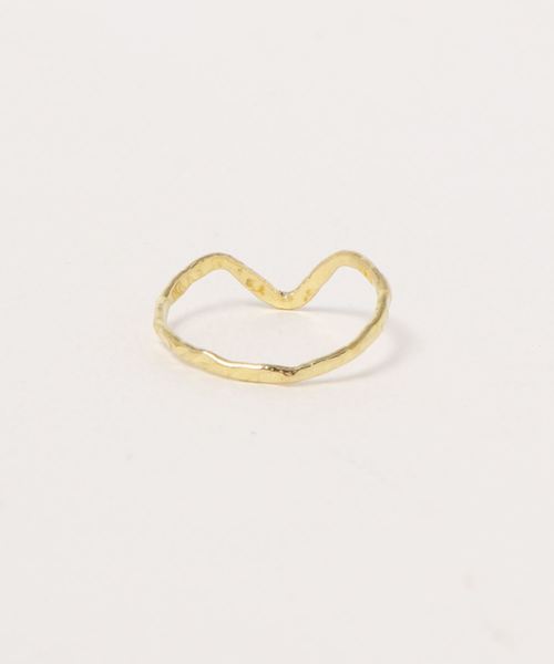 tone(トーン)の「【V&SSS】mermaid deep V ring (brass)(リング・レディース・ゴールド・1号/3号/5号/7号/9号/11号/13号/15号/18号)」の2枚目の写真