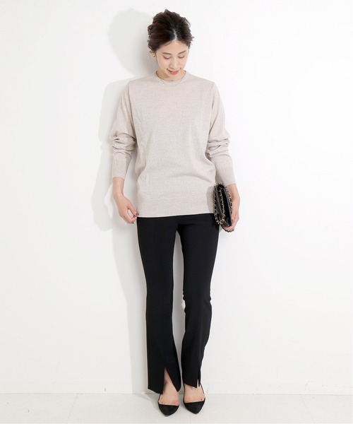 美品▲SLOANEスローン/メランジクルーネックニットプルオーバー▲サイズ4 セール】【SLOANE/スローン】 30GGクルーネックプルオーバー◇（ニット