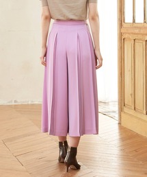 ANAYI（アナイ）の「マットサテンプリーツガウチョパンツ