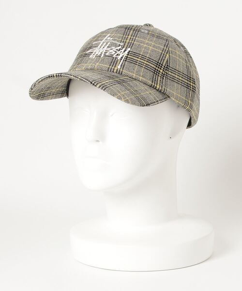STUSSY（ステューシー）の「Big Logo Plaid Low Pro Cap