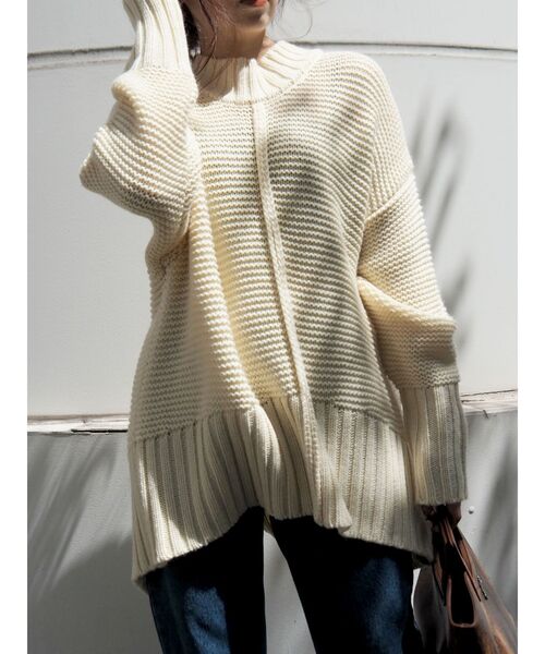 Zozo限定 バックスリットガーターニット ニット セーター Evris エヴリス のファッション通販 Zozotown