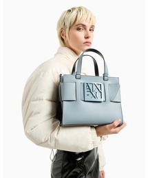 ARMANI EXCHANGE | 【A|X アルマーニ エクスチェンジ】BOXロゴバックル　ミニハンドバッグ(ハンドバッグ)
