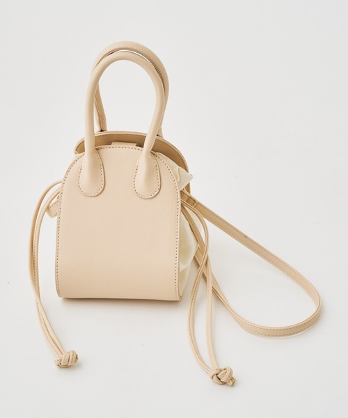 Chico（チコ）の「ラウンドコンビ巾着ショルダーバッグ（ショルダーバッグ・レディース・ベージュ/アイボリー/ブラック・FREE）」の10枚目の写真