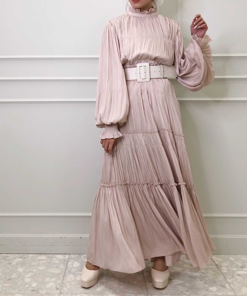 セール ヴィンテージサテンプリーツワンピース ワンピース Eimy Istoire エイミーイストワール のファッション通販 Zozotown