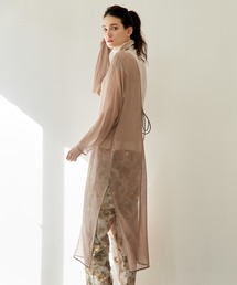 2WAYメッシュロングカーディガン