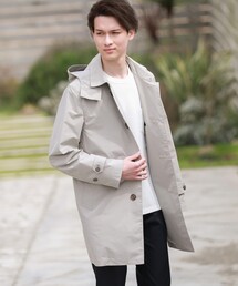 Mackintosh Philosophy マッキントッシュ フィロソフィー メンズ のステンカラーコート フード取り外し可 通販 Zozotown