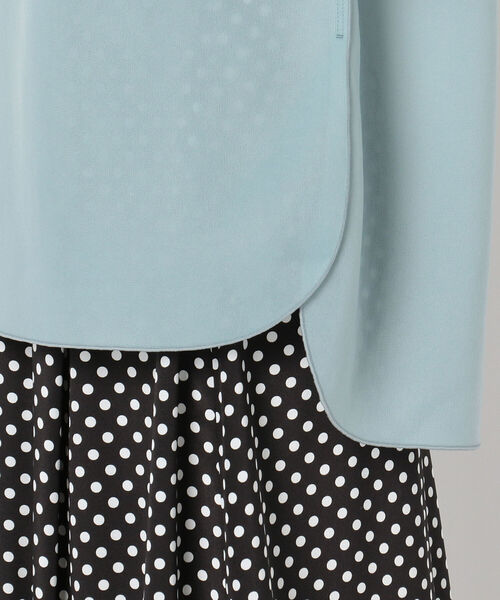 Rie Miller（リエミラー）の「シアーダンボールニットプルオーバーカットソー（Tシャツ/カットソー・レディース・ホワイト/マスタード/サックスブルー・38）」の9枚目の写真