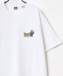 BEN DAVIS/ベンデイビス ワンポイント ミニゴリラ刺繍 バックプリント Tシャツ