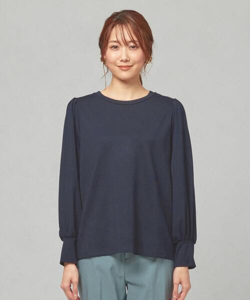 closet story（クローゼットストーリー）の「＜closet story＞ボリュームスリーブ カットソー（Tシャツ/カットソー・レディース・ホワイト/ライトピンク/ネイビー・FREE）」の4枚目の写真