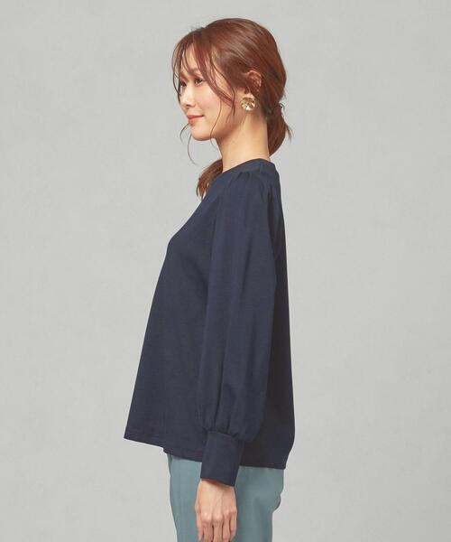 closet story（クローゼットストーリー）の「＜closet story＞ボリュームスリーブ カットソー（Tシャツ/カットソー・レディース・ホワイト/ライトピンク/ネイビー・FREE）」の5枚目の写真