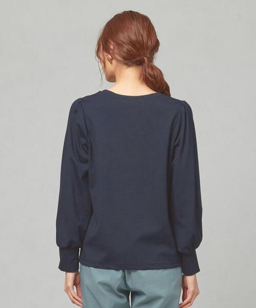 closet story（クローゼットストーリー）の「＜closet story＞ボリュームスリーブ カットソー（Tシャツ/カットソー・レディース・ホワイト/ライトピンク/ネイビー・FREE）」の6枚目の写真