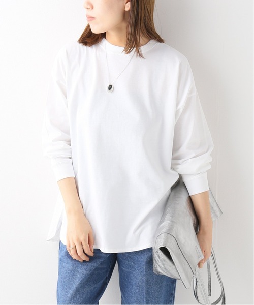 JOINT WORKS（ジョイントワークス）の「J-40/2テンジクシャツカットロンT（Tシャツ/カットソー・レディース・ホワイト/ブラック/ベージュ・FREE）」の2枚目の写真