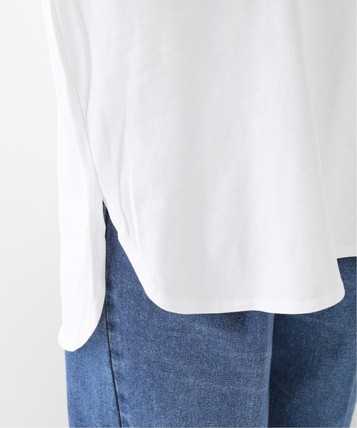 JOINT WORKS（ジョイントワークス）の「J-40/2テンジクシャツカットロンT（Tシャツ/カットソー・レディース・ホワイト/ブラック/ベージュ・FREE）」の11枚目の写真