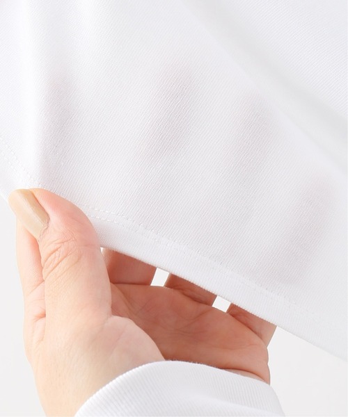 JOINT WORKS（ジョイントワークス）の「J-40/2テンジクシャツカットロンT（Tシャツ/カットソー・レディース・ホワイト/ブラック/ベージュ・FREE）」の12枚目の写真