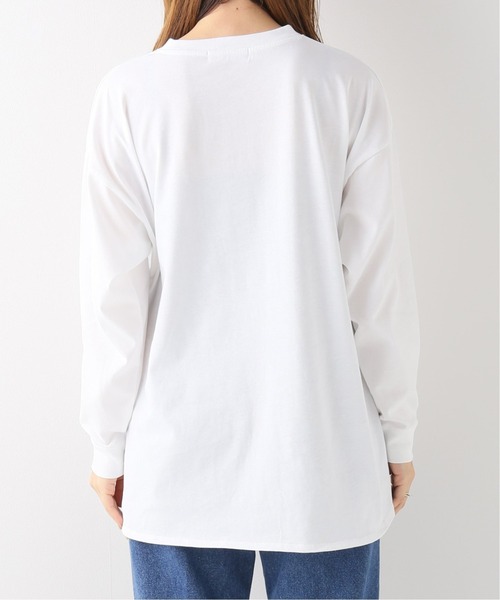 JOINT WORKS（ジョイントワークス）の「J-40/2テンジクシャツカットロンT（Tシャツ/カットソー・レディース・ホワイト/ブラック/ベージュ・FREE）」の6枚目の写真