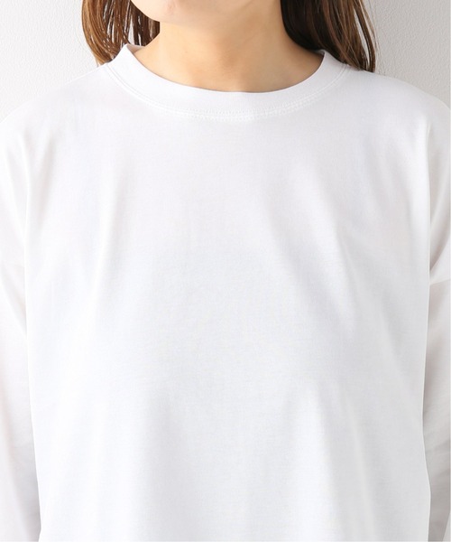 JOINT WORKS（ジョイントワークス）の「J-40/2テンジクシャツカットロンT（Tシャツ/カットソー・レディース・ホワイト/ブラック/ベージュ・FREE）」の7枚目の写真