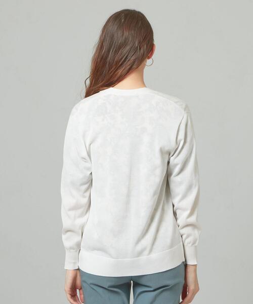 closet story（クローゼットストーリー）の「＜closet story＞□デオドラント キナガシ カーディガン -手洗い可能-（カーディガン/ボレロ・レディース・ホワイト/ネイビー/ライラック・FREE）」の5枚目の写真