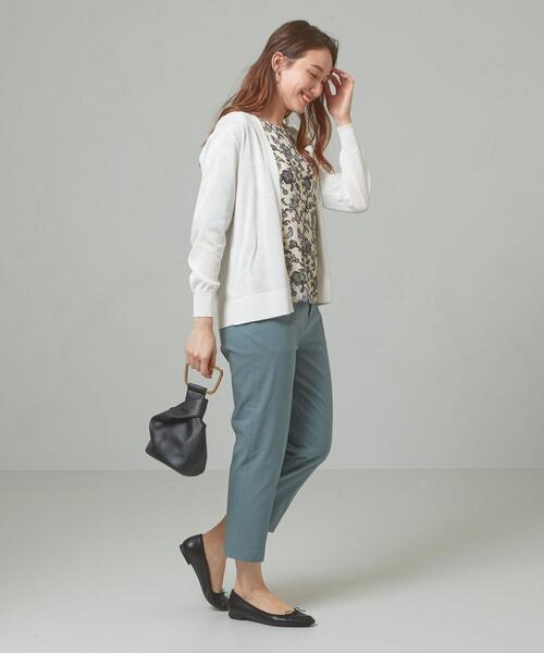 closet story（クローゼットストーリー）の「＜closet story＞□デオドラント キナガシ カーディガン -手洗い可能-（カーディガン/ボレロ・レディース・ホワイト/ネイビー/ライラック・FREE）」の11枚目の写真