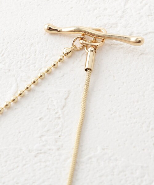 AG by aquagirl（エージーバイアクアガール）の「◆スネークコンビショートネックレス（ネックレス・レディース・ゴールド/シルバー・00）」の5枚目の写真