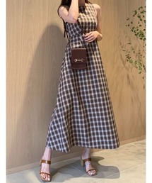 SNIDEL | バックオープンフレアワンピース(ワンピース)