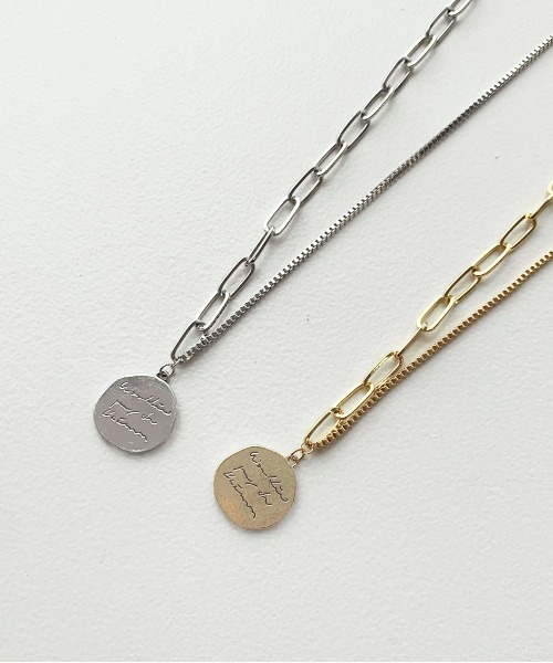 PairPair（ペアペア）の「ロゴプレートネックレス（ネックレス・レディース・ゴールド/シルバー・FREE）」の5枚目の写真