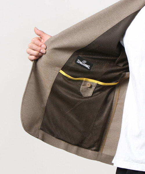 SPALDING(スポルディング)の「スポルディング コラボセットアップ ジャケット(テーラードジャケット・メンズ・ブラウン・L/S/M/LL)」の9枚目の写真