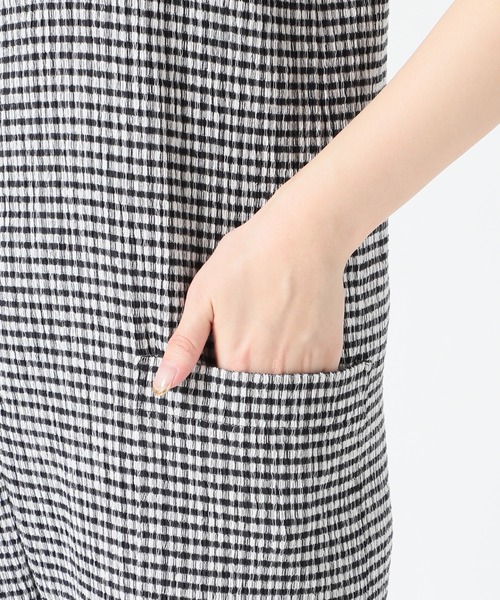 SLOBE citron.(スローブシトロン)の「SLOBE citron. シャーリングサロペット【手洗い可能】◆(サロペット/オーバーオール・レディース・ブラック系その他・FREE)」の9枚目の写真