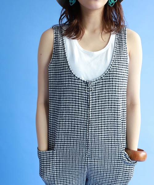 SLOBE citron.(スローブシトロン)の「SLOBE citron. シャーリングサロペット【手洗い可能】◆(サロペット/オーバーオール・レディース・ブラック系その他・FREE)」の17枚目の写真