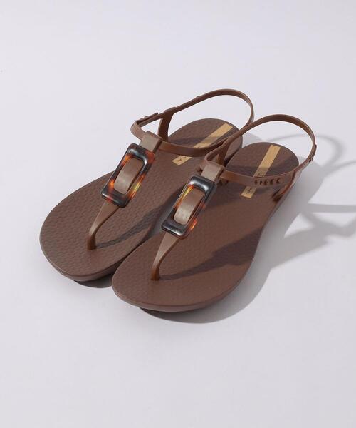 IPANEMA(イパネマ)の「<Ipanema(イパネマ)>ベッコウチャーム トングサンダル(サンダル・レディース・ブラック/ダークブラウン・23cm/24cm/24.5cm)」の3枚目の写真