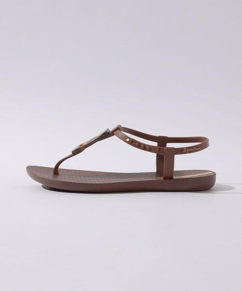 IPANEMA(イパネマ)の「<Ipanema(イパネマ)>ベッコウチャーム トングサンダル(サンダル・レディース・ブラック/ダークブラウン・23cm/24cm/24.5cm)」の4枚目の写真