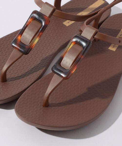 IPANEMA(イパネマ)の「<Ipanema(イパネマ)>ベッコウチャーム トングサンダル(サンダル・レディース・ブラック/ダークブラウン・23cm/24cm/24.5cm)」の7枚目の写真