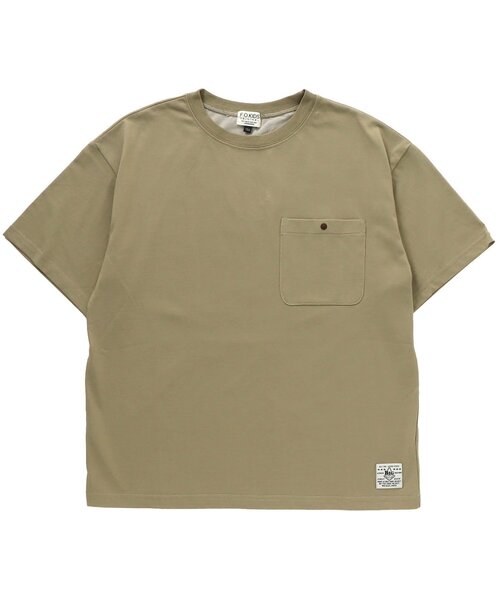 F.O.KIDS(エフオーキッズ)の「ソッカンBIGTシャツ_吸水速乾 ジュニア(Tシャツ/カットソー・キッズ・カーキ/パープル/オフホワイト/ブラウン/チャコール・160/150)」の4枚目の写真