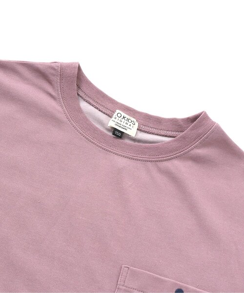 F.O.KIDS(エフオーキッズ)の「ソッカンBIGTシャツ_吸水速乾 ジュニア(Tシャツ/カットソー・キッズ・カーキ/パープル/オフホワイト/ブラウン/チャコール・160/150)」の7枚目の写真