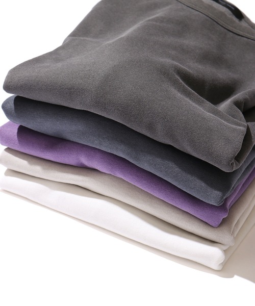 ROOP TOKYO by みー（ループトウキョウバイミー）の「ROOPTOKYO by みー Raglan Pigment S/S Sweat スウェットTシャツ レイヤード 大人カジュアル ミリタリー（Tシャツ/カットソー・レディース・アイボリー/ブラック/ライトベージュ/ネイビー/パープル・FREE）」の13枚目の写真