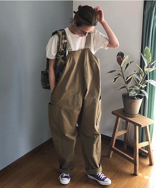 ROOP TOKYO by みー（ループトウキョウバイミー）の「ROOPTOKYO by みー Raglan Pigment S/S Sweat スウェットTシャツ レイヤード 大人カジュアル ミリタリー（Tシャツ/カットソー・レディース・アイボリー/ブラック/ライトベージュ/ネイビー/パープル・FREE）」の16枚目の写真