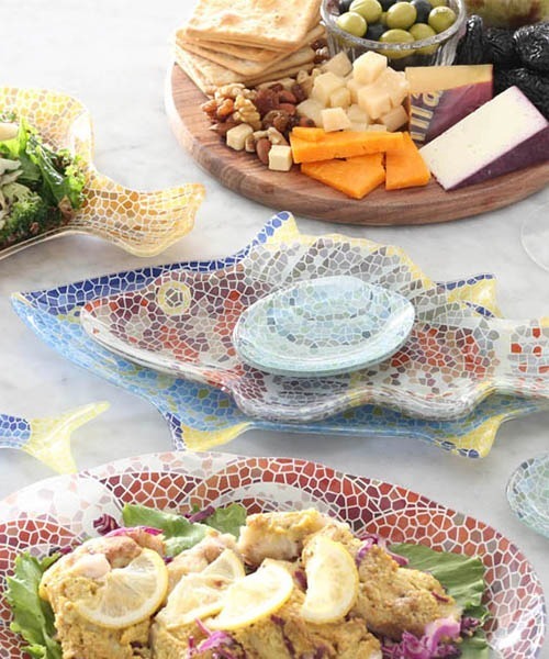 DULTON(ダルトン)の「GLASS FISHERY PLATE TUNA/ガラスフィッシャリープレート ツナ(食器・メンズ・その他・FREE)」の2枚目の写真