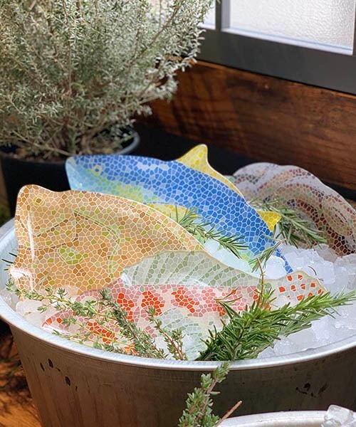 DULTON(ダルトン)の「GLASS FISHERY PLATE TUNA/ガラスフィッシャリープレート ツナ(食器・メンズ・その他・FREE)」の4枚目の写真