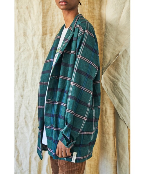 And A（アンドエー）の「AlexanderLeeChang アレキサンダーリーチャン / SEO-L CHINA  SHIRTS ネルチェック セオエルチャイナシャツ / AC022103（シャツ/ブラウス・メンズ・ブラック/グリーン/ピンク・2/3）」の8枚目の写真