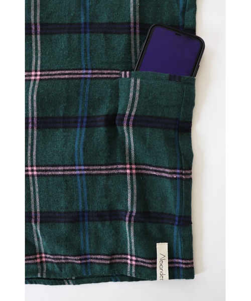 And A（アンドエー）の「AlexanderLeeChang アレキサンダーリーチャン / SEO-L CHINA  SHIRTS ネルチェック セオエルチャイナシャツ / AC022103（シャツ/ブラウス・メンズ・ブラック/グリーン/ピンク・2/3）」の5枚目の写真