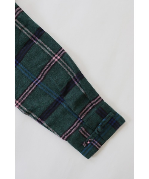 And A（アンドエー）の「AlexanderLeeChang アレキサンダーリーチャン / SEO-L CHINA  SHIRTS ネルチェック セオエルチャイナシャツ / AC022103（シャツ/ブラウス・メンズ・ブラック/グリーン/ピンク・2/3）」の7枚目の写真