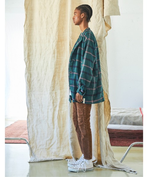 And A（アンドエー）の「AlexanderLeeChang アレキサンダーリーチャン / SEO-L CHINA  SHIRTS ネルチェック セオエルチャイナシャツ / AC022103（シャツ/ブラウス・メンズ・ブラック/グリーン/ピンク・2/3）」の13枚目の写真