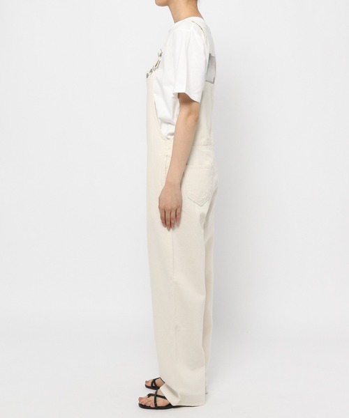 GLOBAL WORK(グローバルワーク)の「リネンカツラギオーバーオール/937177(サロペット/オーバーオール・レディース・ホワイト/オフホワイト/ダークグレー・FREE)」の12枚目の写真