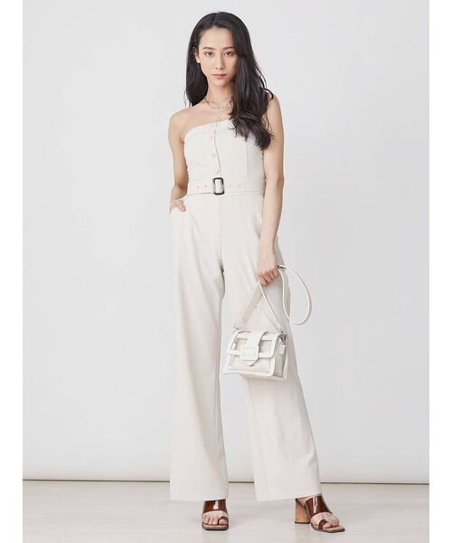 EVRIS（エヴリス）の「ベアオールインワン（つなぎ/オールインワン・レディース・グレー/ブラック/ホワイト・FREE）」の8枚目の写真