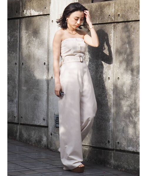 EVRIS（エヴリス）の「ベアオールインワン（つなぎ/オールインワン・レディース・グレー/ブラック/ホワイト・FREE）」の15枚目の写真