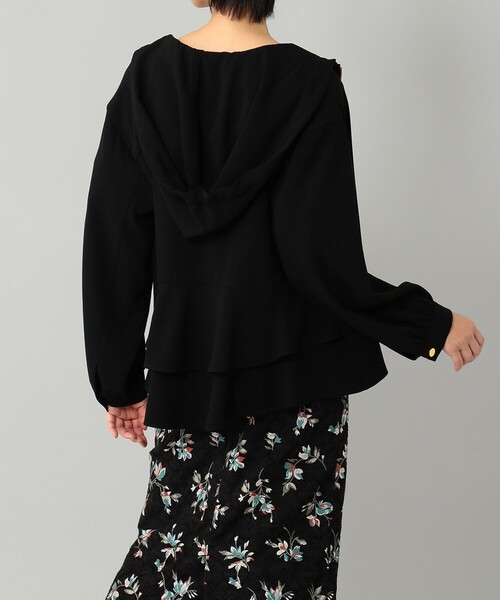 GRACE CONTINENTAL(グレースコンチネンタル)の「ライトペプラムジャケット(ブルゾン・レディース・ブラック/ブラウン・36)」の4枚目の写真