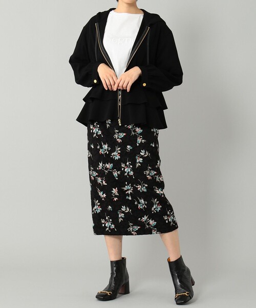 GRACE CONTINENTAL(グレースコンチネンタル)の「ライトペプラムジャケット(ブルゾン・レディース・ブラック/ブラウン・36)」の5枚目の写真